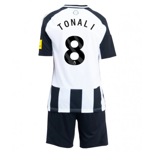 Dětský fotbalový dres Newcastle United Sandro Tonali #8 2024-25 Domácí Krátký Rukáv (+ trenýrky)